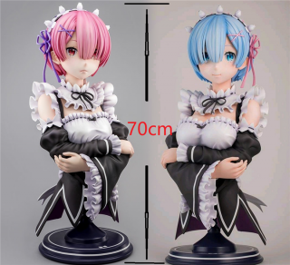 Japanese Anime Action Figures Starting Life In Another World: Rem 1/1 70cm Anime Girl Figure Naked Anime Figures