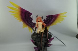 Japanese Anime Sexy Doll1/6 Bahamut sitting, dark angel Olivia