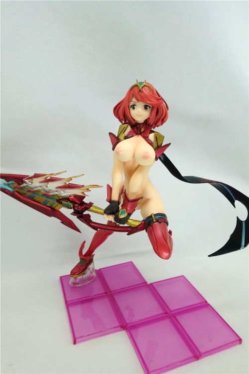 Huge Breasts Japanese Anime Sexy Doll Xenoblade Chronicles 2 Pyra Resin Action Figure Nude Anime Figure Adult Statues Collection