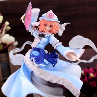 Anime Griffon Touhou Project Saigyouji Yuyuko Sexy PVC Action Figure Collection Model Toy 23cm