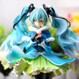 Hatsune Miku Snow In Summer Miku Action Figure Cute Ver. Snow in Summer Miku Doll PVC ACGN figure Toy Anime 28CM