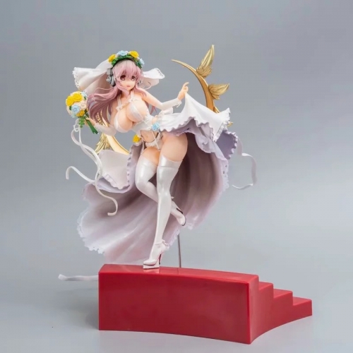 japanese anime sexy doll Super Sonico - 1/6 - 10th Anniversary Wedding Ver. collectible action figures