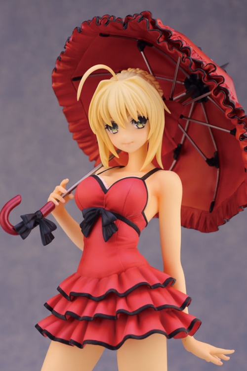 Anime Fate/stay Night Fate/sexy Extra Red Dress Saber Action Figure model Toy