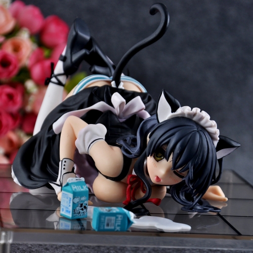 High Quality Misaki Kurehito CAT LAP MILK Sexy PVC Action Figure Model Toys Doll with Box 15cm