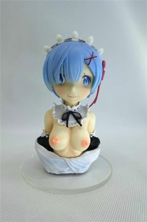 20CM Re:Zero Kara Hajimeru Isekai Seikatsu Rem Bust of maid Original Figurine Transform Naked Model Collection Anime Figure Statues