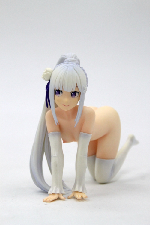 1/6 Re:Zero Kara Hajimeru Isekai Seikatsu - Emilia kneel ver Naked Anime Figure Sexy Collectible Action Figures