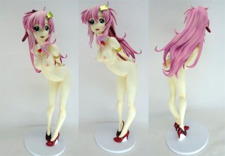 1/4 Japanese Anime Normal Breasts Sexy MOBILE SUIT GUNDAM Lacus Clyne stand2ver Anime Girl Figure Nude Action Figures