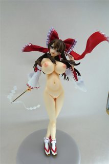 Japanese Anime Touhou Project - Hakurei Reimu 1/4 huge Breasts Sexy Anime Girl Figure Resin Figure Girl Statues