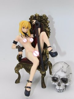 japanese anime action figures sexy fate Saber skull Ver. anime girl figure resin model figures