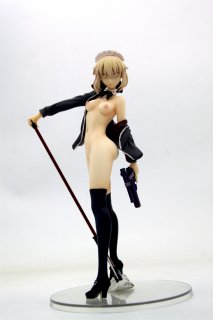 Japanese Anime Sexy Doll 1/6 Fate/Stay Night - Saber Maid Anime Girl Figure Naked Anime Figures