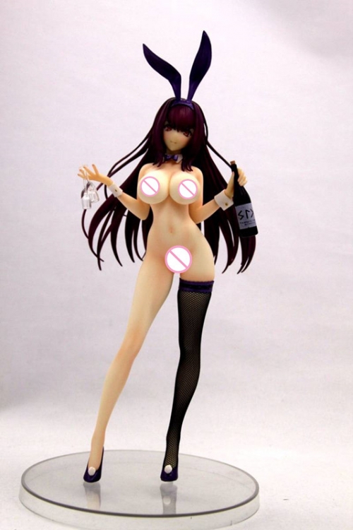 Japanese anime sexy doll Fate/Grand Order Scáthach Sgathaich BUNNY GIRL 1/6 naked anime figure sexy collectible action figures