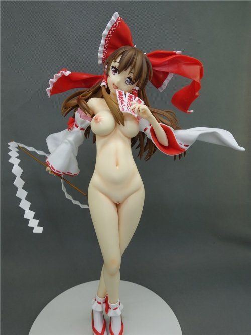 japanese anime Touhou Project - Hakurei Reimu 1/4 big Breasts sexy anime girl figure resin figure girl